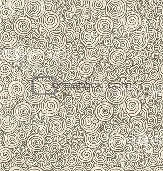 Hand-Drawn Doodle Seamless Background Pattern
