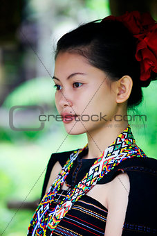 Girl in traditional clothing 