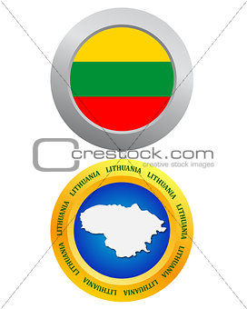 button as a symbol LITHUANIA