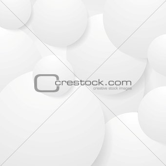 Abstract grey paper circles background