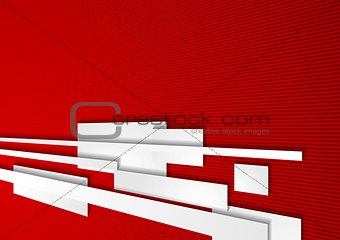 Abstract corporate red motion tech background