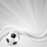 Soccer background with abstract waves