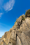 Cliff in Riomaggiore Liguria Italy