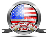 USA Independence Day - Metal Icon