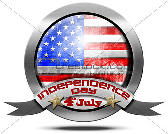 USA Independence Day - Metal Icon
