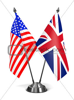 USA and United Kingdom - Miniature Flags.
