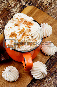 Hot Chocolate with Meringues