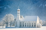 St. Coloman at wintertime, AllgÃ¤u, Germany