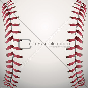 Baseball Laces Closeup Background Illustration
