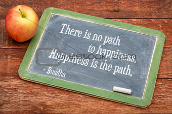 Buddha quote on happiness