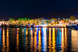 night tourist town of the Mediterranean coast