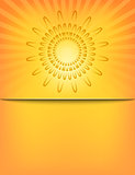 Abstract Sun Sunburst Pattern template