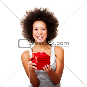 Holding a gift