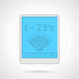 Colorful vector icon for heating controller device