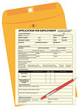 Application form and mail envelope