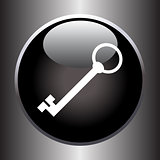 Key icon on black button