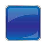 Square dark blue button for website