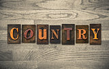 Country Wooden Letterpress Concept