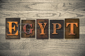 Egypt Wooden Letterpress Concept