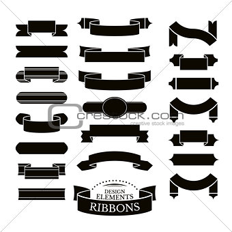 Collection of different ribbons