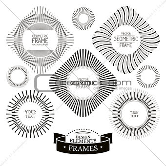 Geometric frames and labels