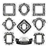 Set of vintage baroque frames