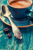 Coffee spoon, close-up