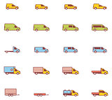 Vector commercial transport icons