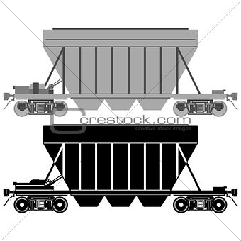 Railway carriage for bulk cargo-1