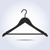 Hanger simple icon in vector