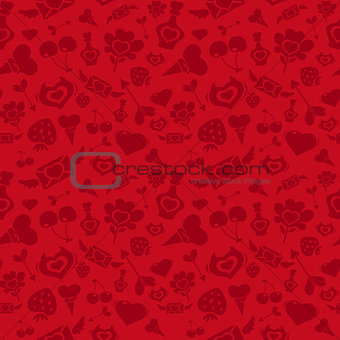 Sweet Red Valentine Pattern
