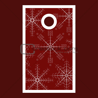 Christmas sale tag with snowflakes
