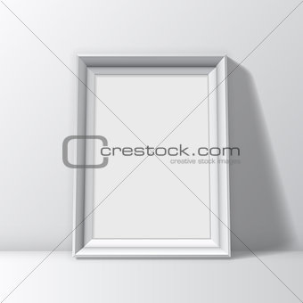 Blank White Picture Frame