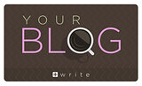 Vector illustration of blog icon 