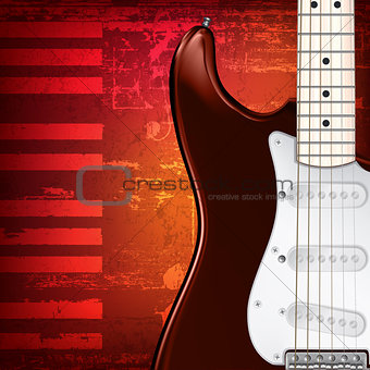 abstract grunge background with guitar