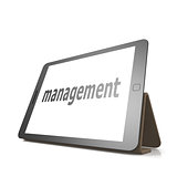 Management word on the tablet
