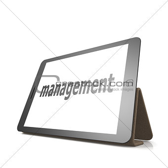 Management word on the tablet