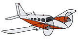 Twin engine airplane