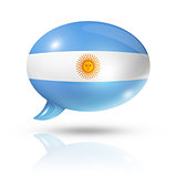 Argentinian flag speech bubble