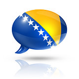 Bosnia and Herzegovina flag speech bubble