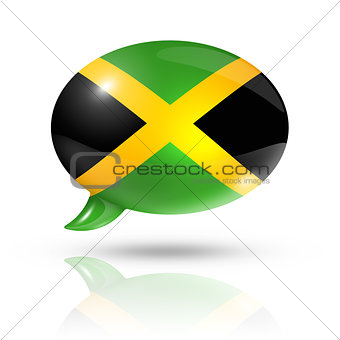 Jamaican flag speech bubble