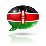 Kenyan flag speech bubble