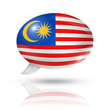 Malaysian flag speech bubble