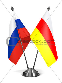 Russia and South Ossetia - Miniature Flags.