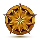 Wonderful vector template with golden star symbol, best for use 
