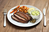 barbecue beef brisket plate