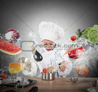 Little child chef