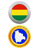 button as a symbol BOLIVIA