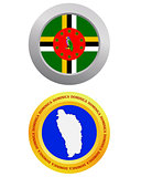 button as a symbol DOMINICA