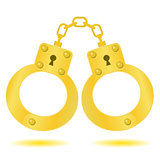 gold handcuffs